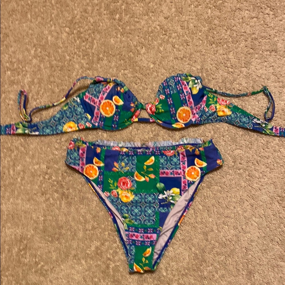 Floral Patchwork Bikini Set